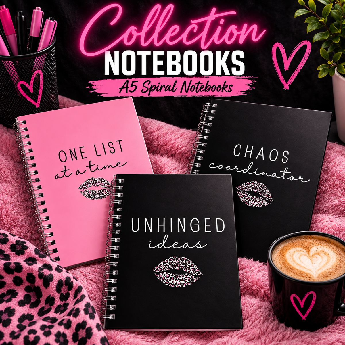 Pretty Reckless A5 Spiral Notebook | 120 Lined Pages