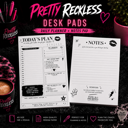 Pretty Reckless Notes Pad | 50 Sheets | A5
