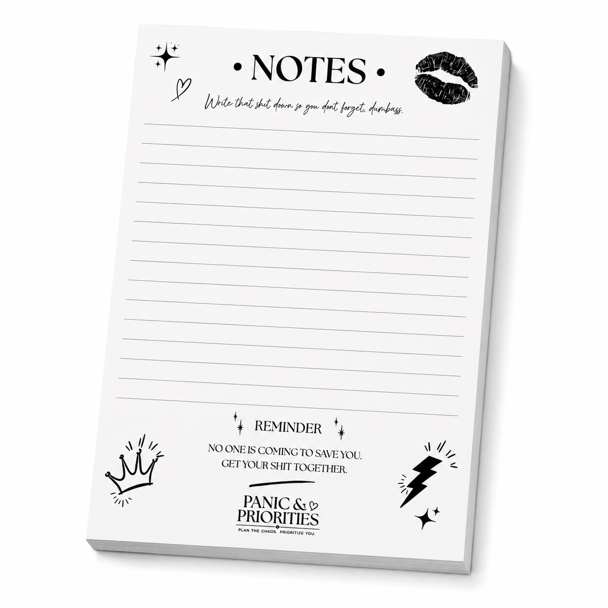 Pretty Reckless Notes Pad | 50 Sheets | A5