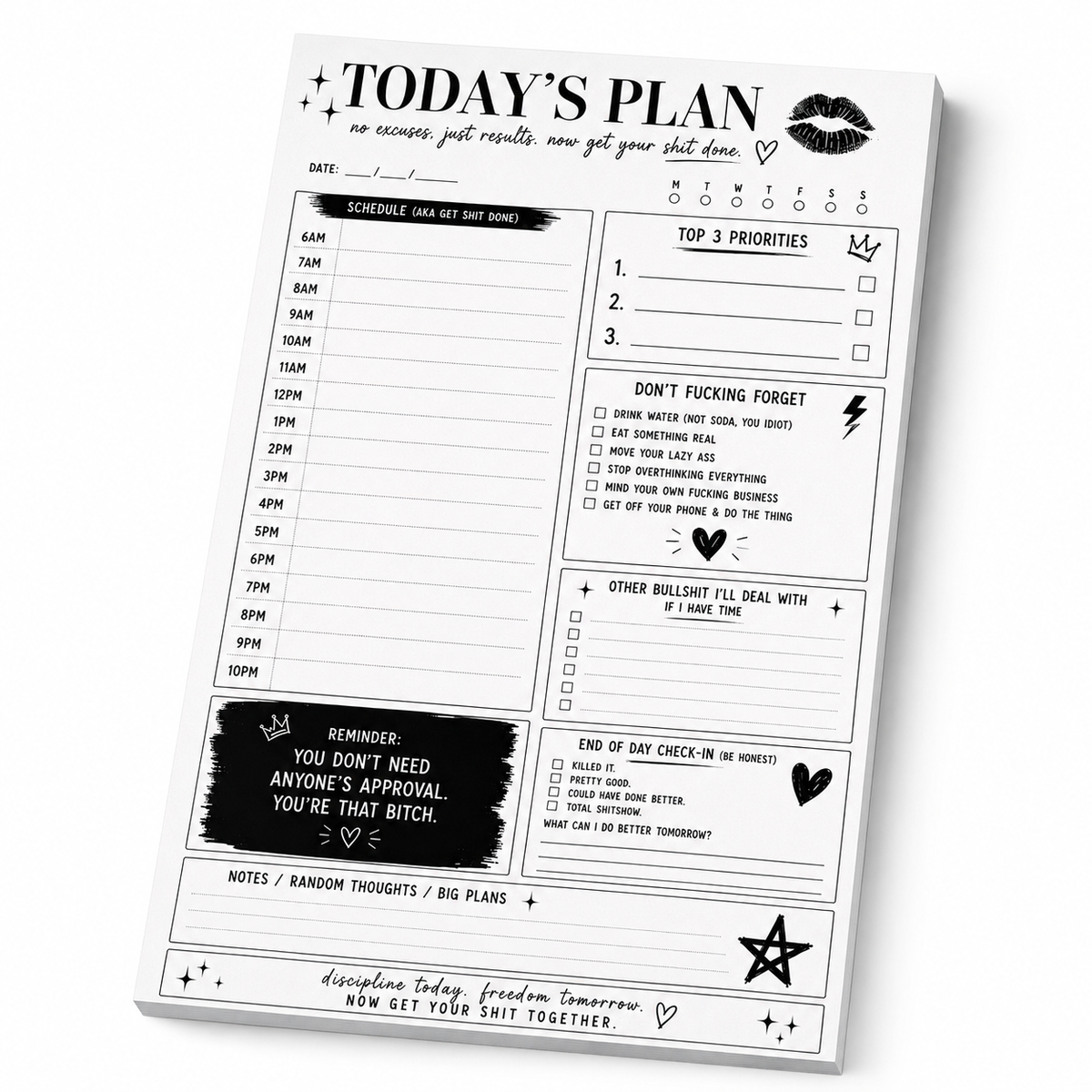 Pretty Reckless Notes Pad | 50 Sheets | A5