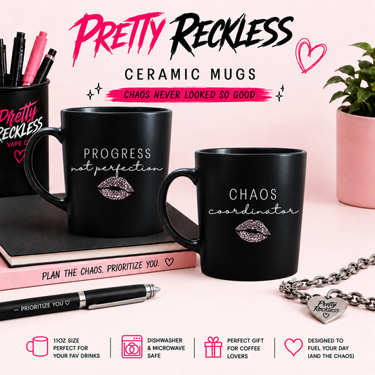 Pretty Reckless Coffee Mug | Sip. Sigh. Survive. Repeat.