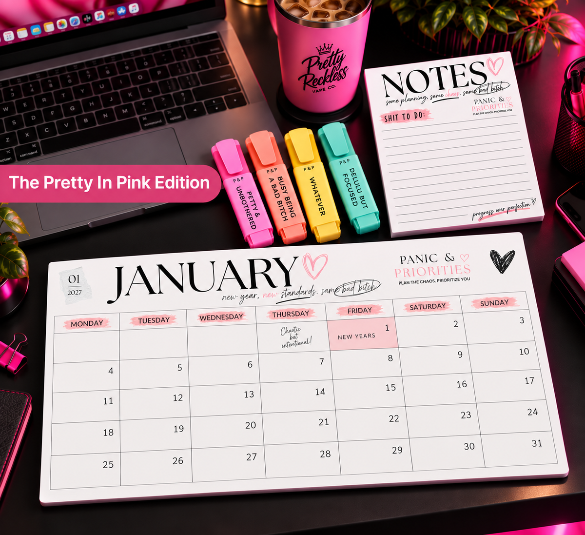 Panic & Priorities — Desk Duo 2027